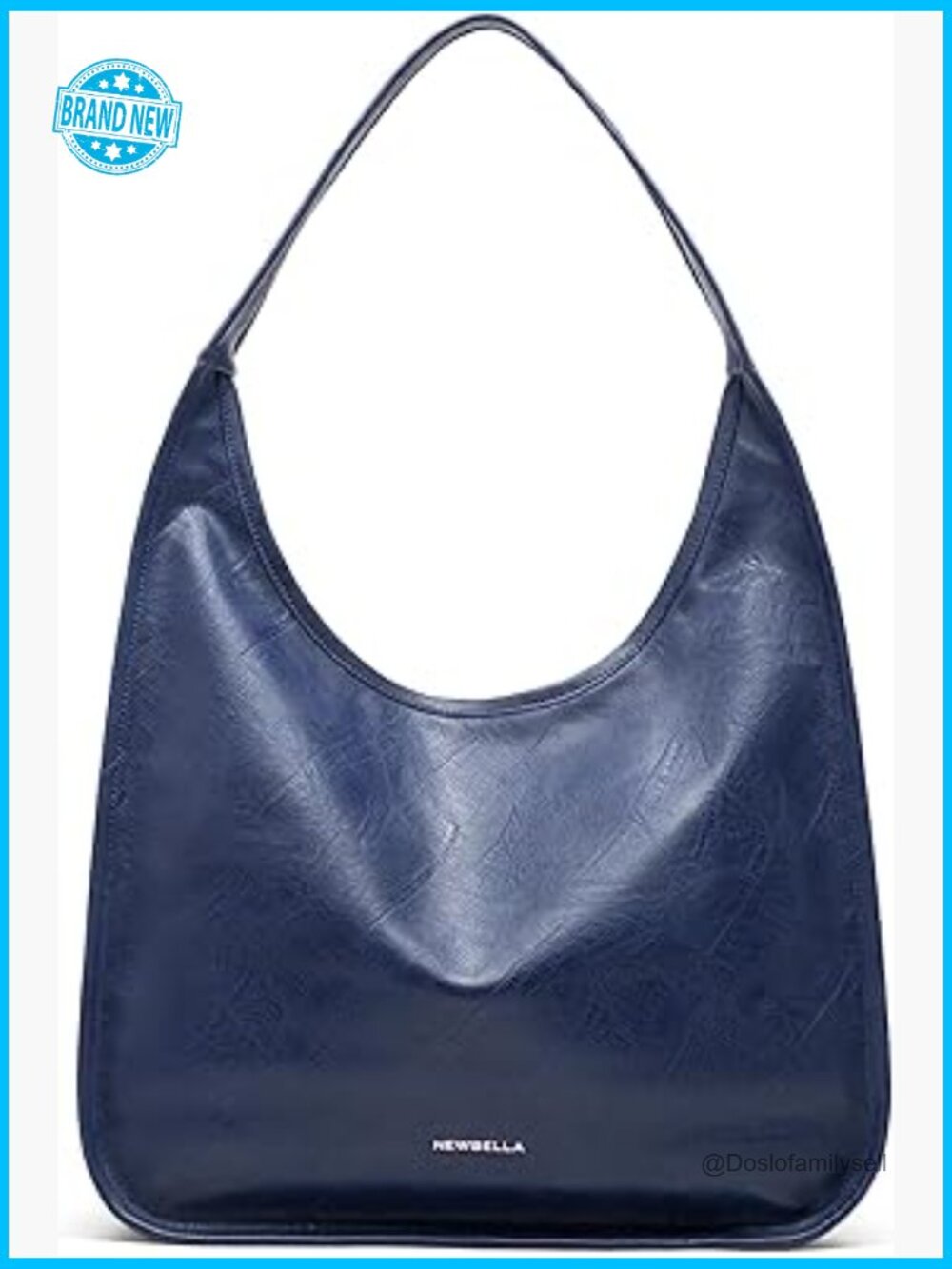 Hobo Purse Vegan Leather Shoulder Bag Large Capacity Tote Work Travel